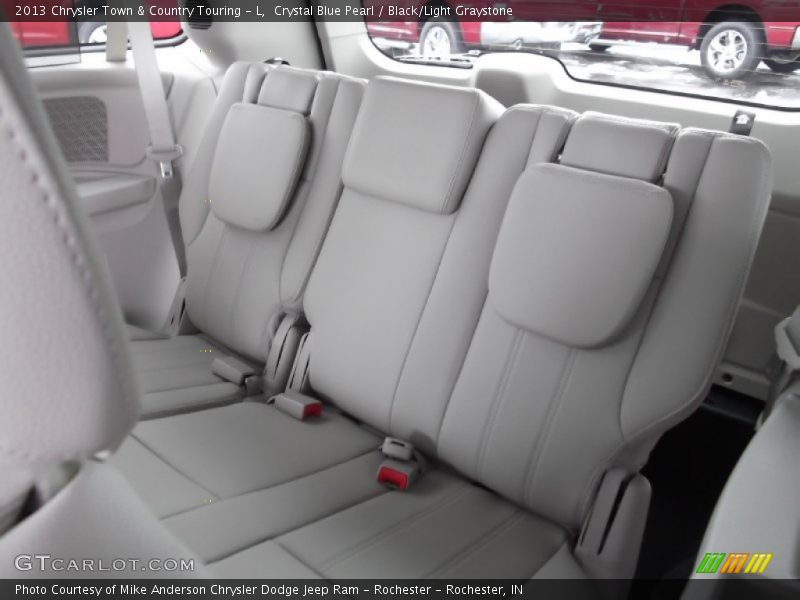 Crystal Blue Pearl / Black/Light Graystone 2013 Chrysler Town & Country Touring - L
