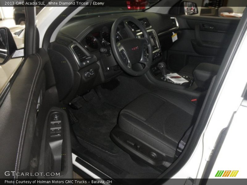 White Diamond Tricoat / Ebony 2013 GMC Acadia SLE