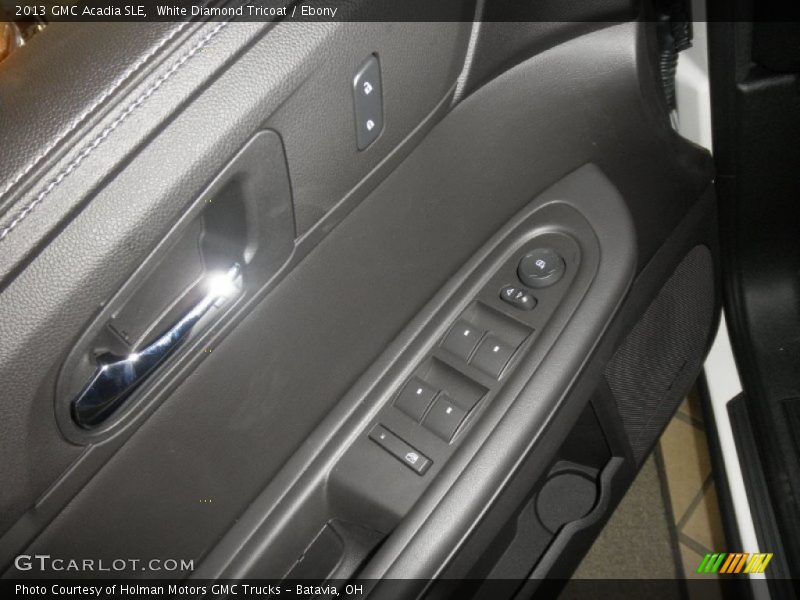 White Diamond Tricoat / Ebony 2013 GMC Acadia SLE
