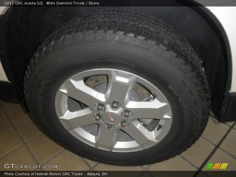 White Diamond Tricoat / Ebony 2013 GMC Acadia SLE