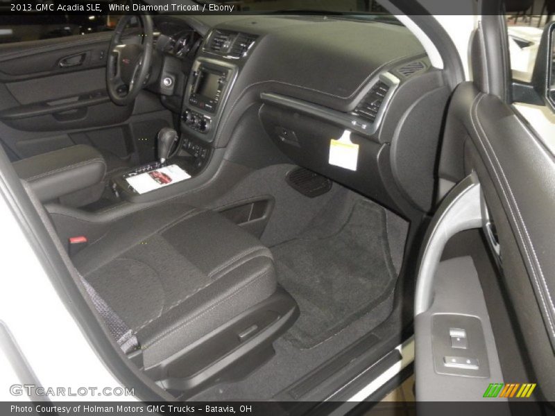 White Diamond Tricoat / Ebony 2013 GMC Acadia SLE