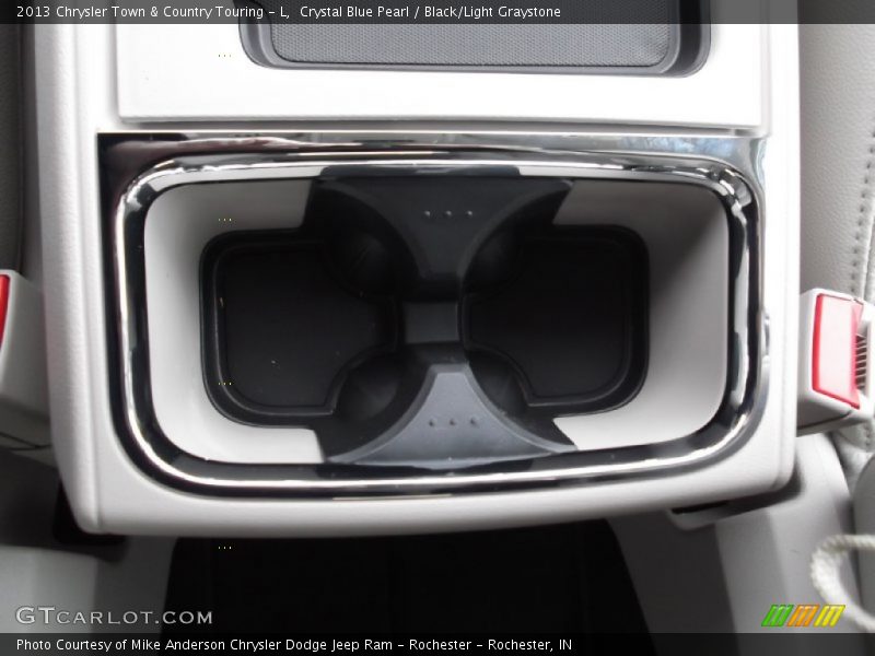 Crystal Blue Pearl / Black/Light Graystone 2013 Chrysler Town & Country Touring - L