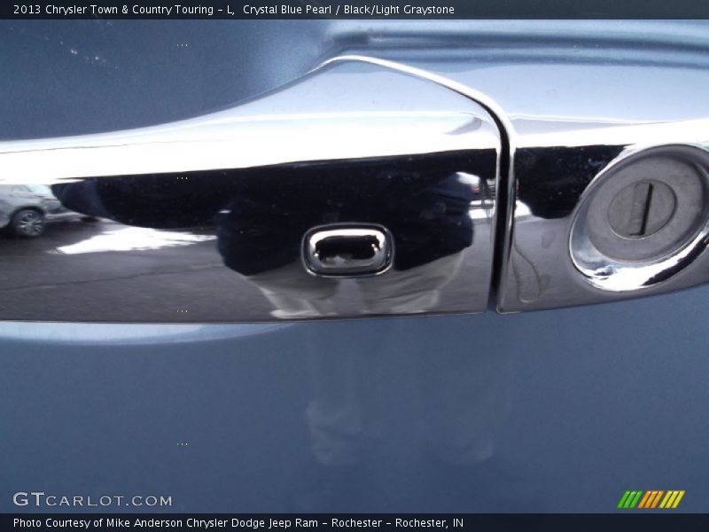 Crystal Blue Pearl / Black/Light Graystone 2013 Chrysler Town & Country Touring - L