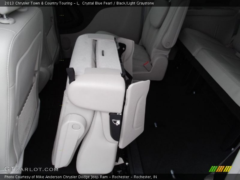 Crystal Blue Pearl / Black/Light Graystone 2013 Chrysler Town & Country Touring - L