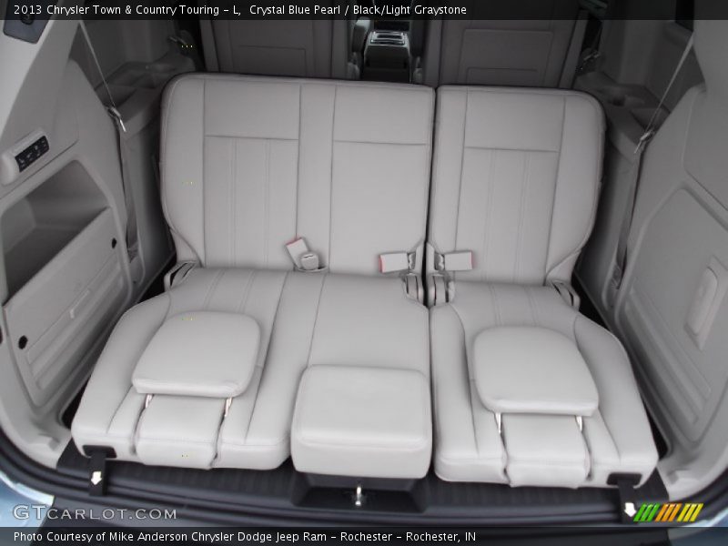 Crystal Blue Pearl / Black/Light Graystone 2013 Chrysler Town & Country Touring - L