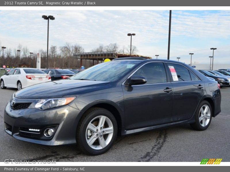 Magnetic Gray Metallic / Black 2012 Toyota Camry SE