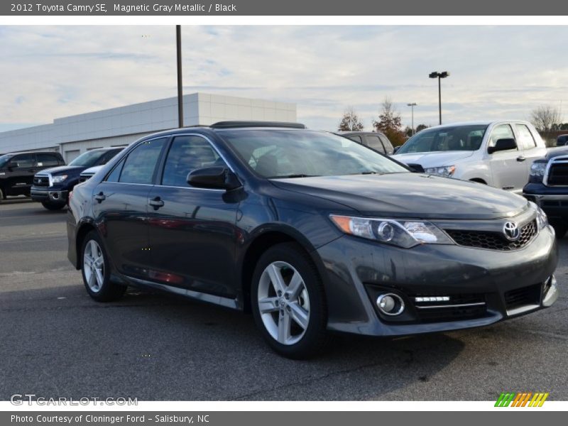 Magnetic Gray Metallic / Black 2012 Toyota Camry SE