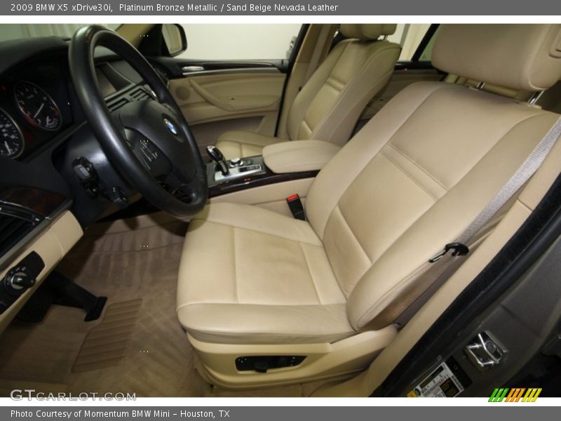 Front Seat of 2009 X5 xDrive30i