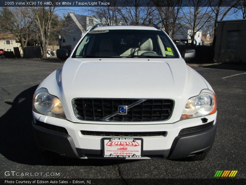 Ice White / Taupe/Light Taupe 2005 Volvo XC90 T6 AWD