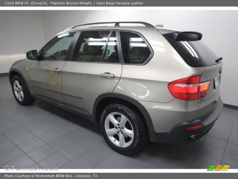 Platinum Bronze Metallic / Sand Beige Nevada Leather 2009 BMW X5 xDrive30i