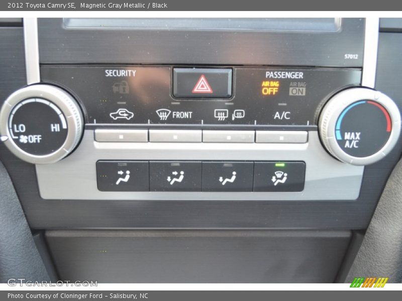 Magnetic Gray Metallic / Black 2012 Toyota Camry SE