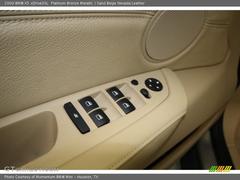 Platinum Bronze Metallic / Sand Beige Nevada Leather 2009 BMW X5 xDrive30i