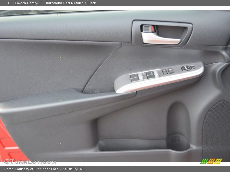 Barcelona Red Metallic / Black 2012 Toyota Camry SE