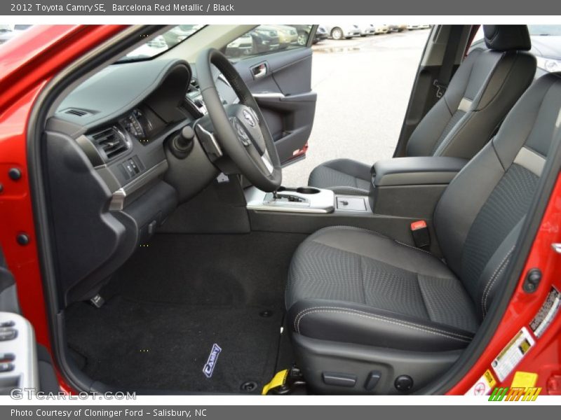 Barcelona Red Metallic / Black 2012 Toyota Camry SE