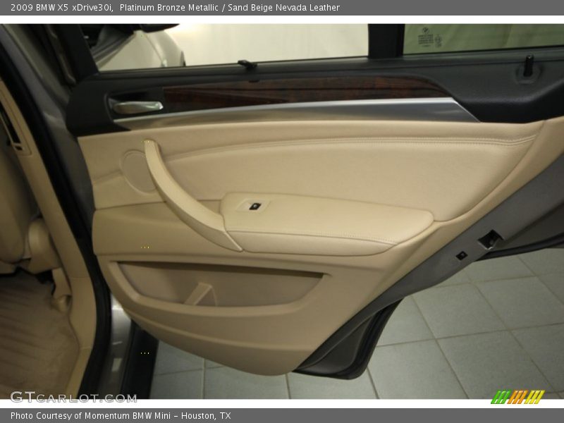 Platinum Bronze Metallic / Sand Beige Nevada Leather 2009 BMW X5 xDrive30i