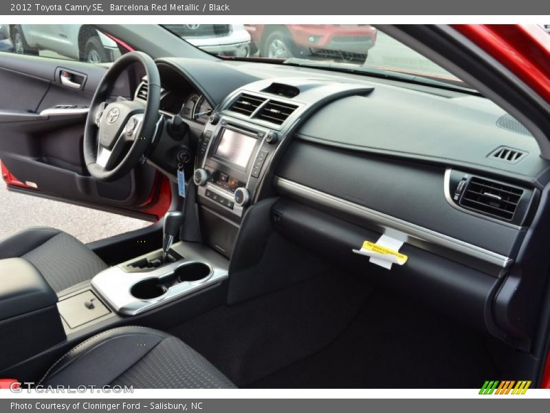 Barcelona Red Metallic / Black 2012 Toyota Camry SE