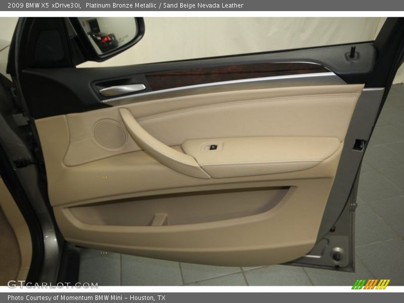 Platinum Bronze Metallic / Sand Beige Nevada Leather 2009 BMW X5 xDrive30i