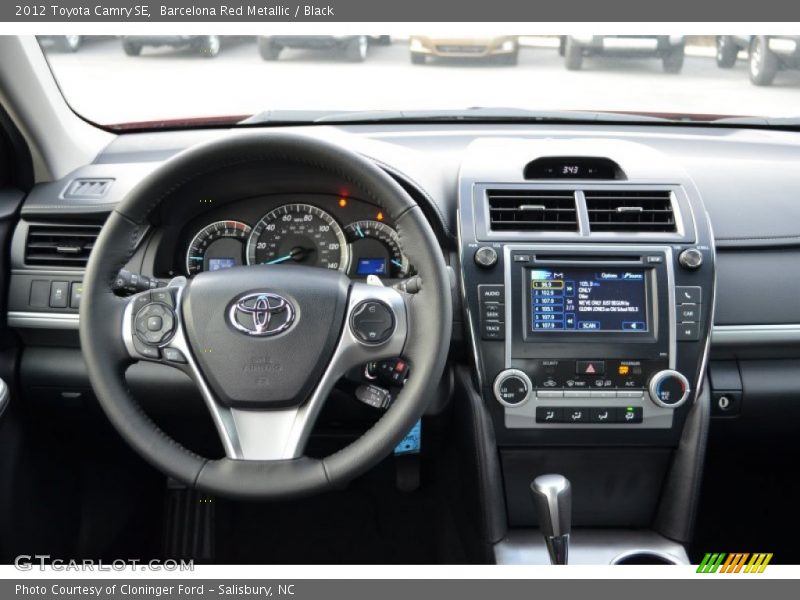 Barcelona Red Metallic / Black 2012 Toyota Camry SE