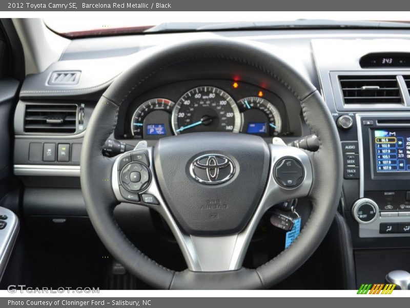 Barcelona Red Metallic / Black 2012 Toyota Camry SE
