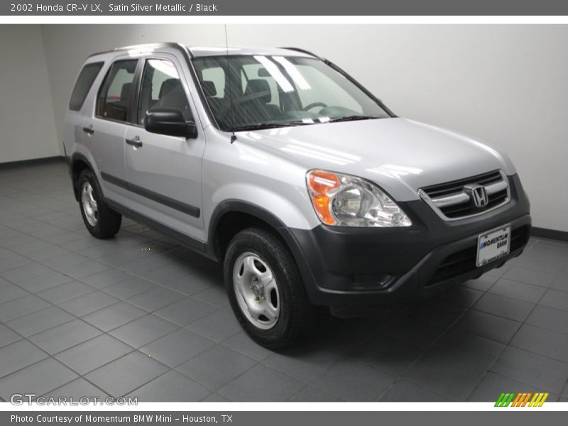 Satin Silver Metallic / Black 2002 Honda CR-V LX
