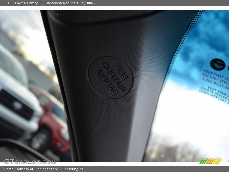 Barcelona Red Metallic / Black 2012 Toyota Camry SE