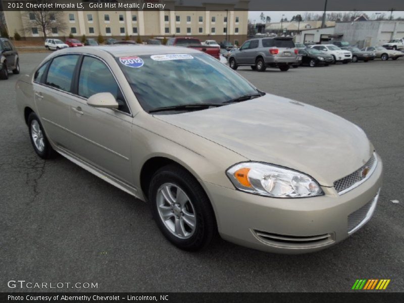 Gold Mist Metallic / Ebony 2012 Chevrolet Impala LS