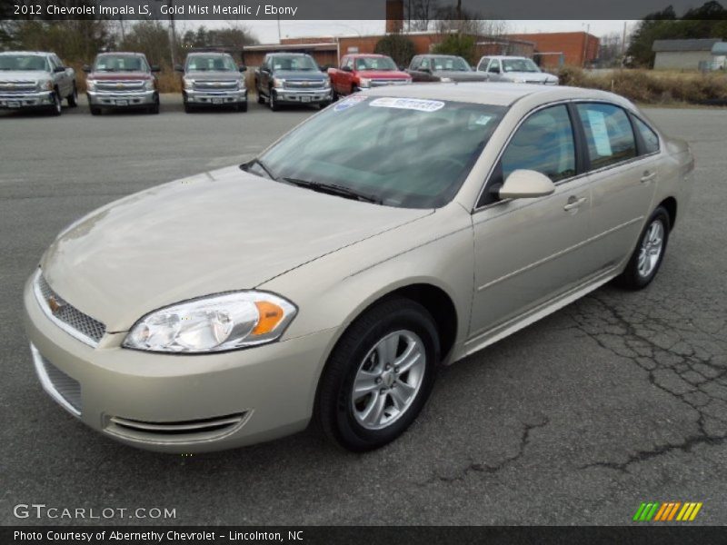 Gold Mist Metallic / Ebony 2012 Chevrolet Impala LS