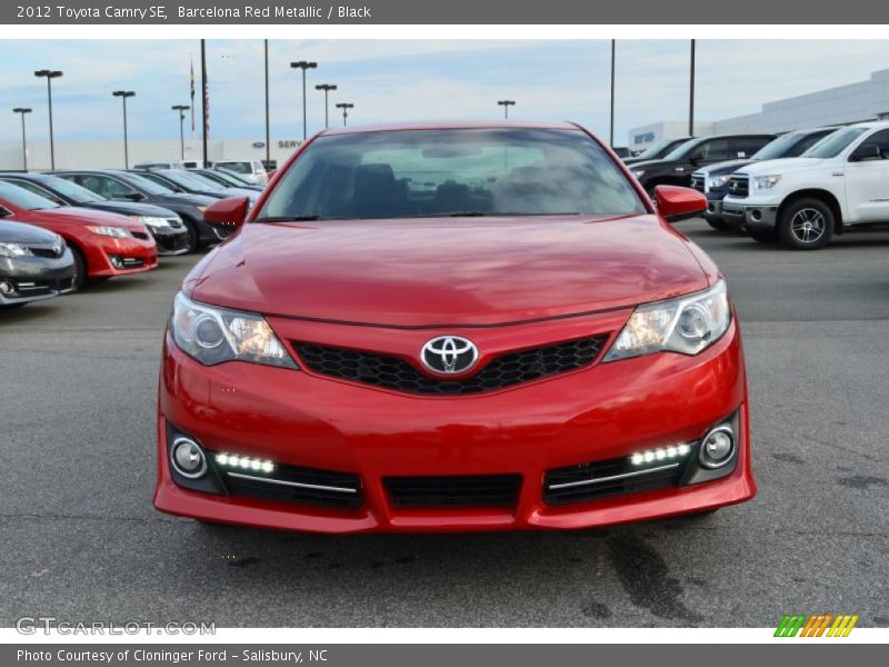 Barcelona Red Metallic / Black 2012 Toyota Camry SE