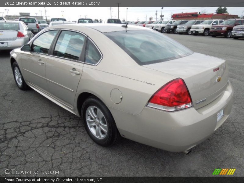 Gold Mist Metallic / Ebony 2012 Chevrolet Impala LS