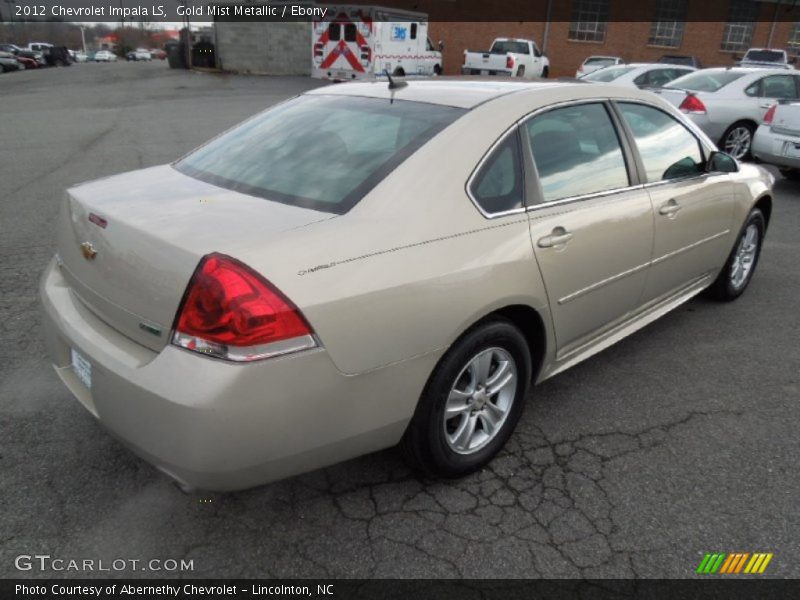 Gold Mist Metallic / Ebony 2012 Chevrolet Impala LS