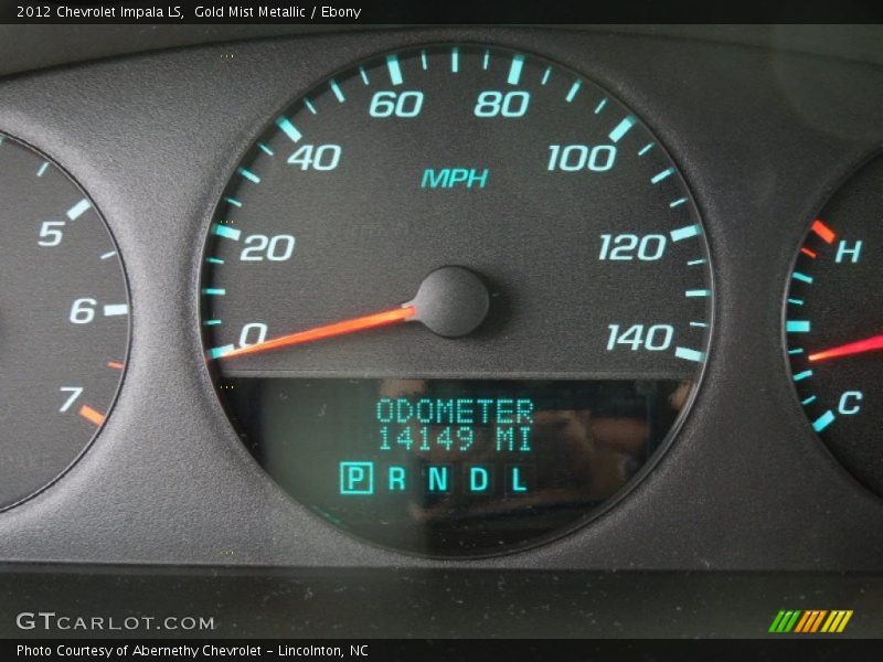 Gold Mist Metallic / Ebony 2012 Chevrolet Impala LS