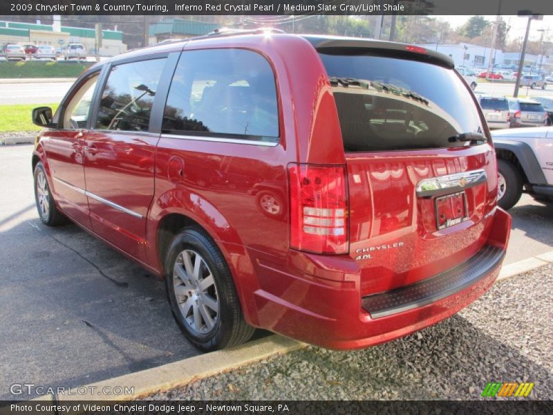 Inferno Red Crystal Pearl / Medium Slate Gray/Light Shale 2009 Chrysler Town & Country Touring