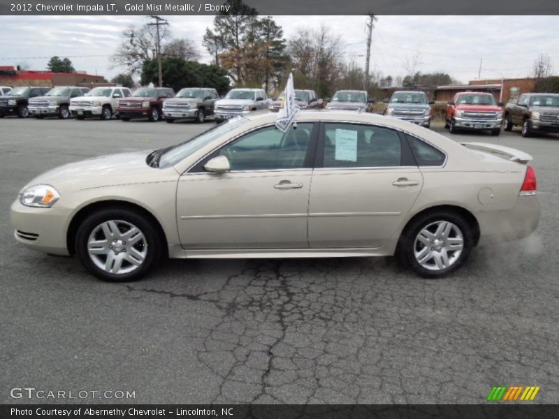 Gold Mist Metallic / Ebony 2012 Chevrolet Impala LT