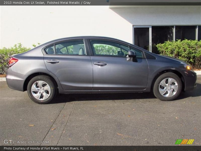 Polished Metal Metallic / Gray 2013 Honda Civic LX Sedan