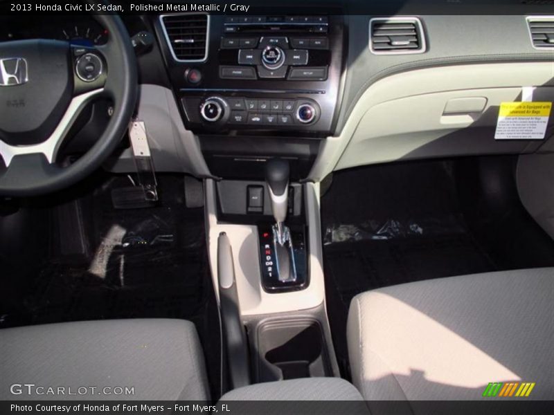 Polished Metal Metallic / Gray 2013 Honda Civic LX Sedan