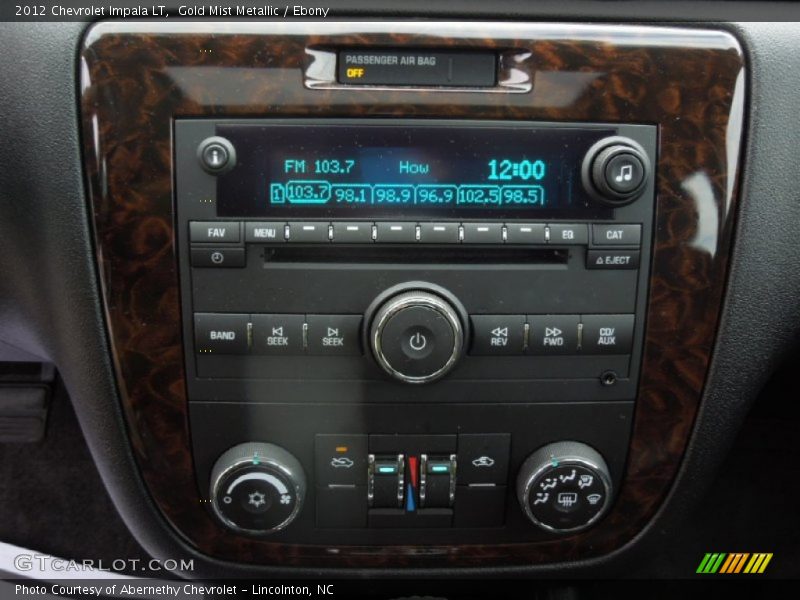Gold Mist Metallic / Ebony 2012 Chevrolet Impala LT