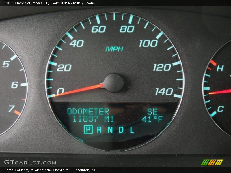 Gold Mist Metallic / Ebony 2012 Chevrolet Impala LT