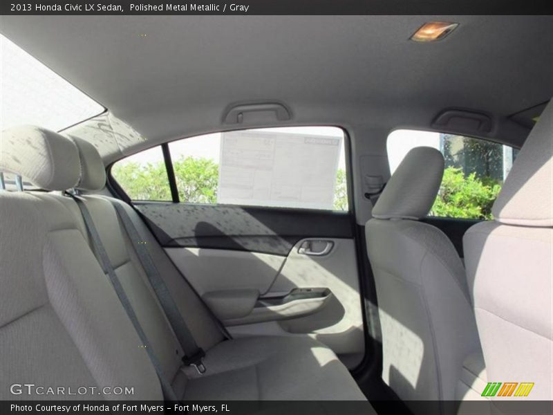 Polished Metal Metallic / Gray 2013 Honda Civic LX Sedan