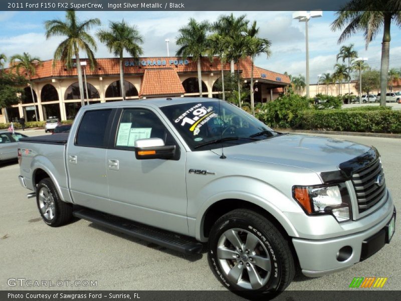 Ingot Silver Metallic / Black 2011 Ford F150 FX2 SuperCrew