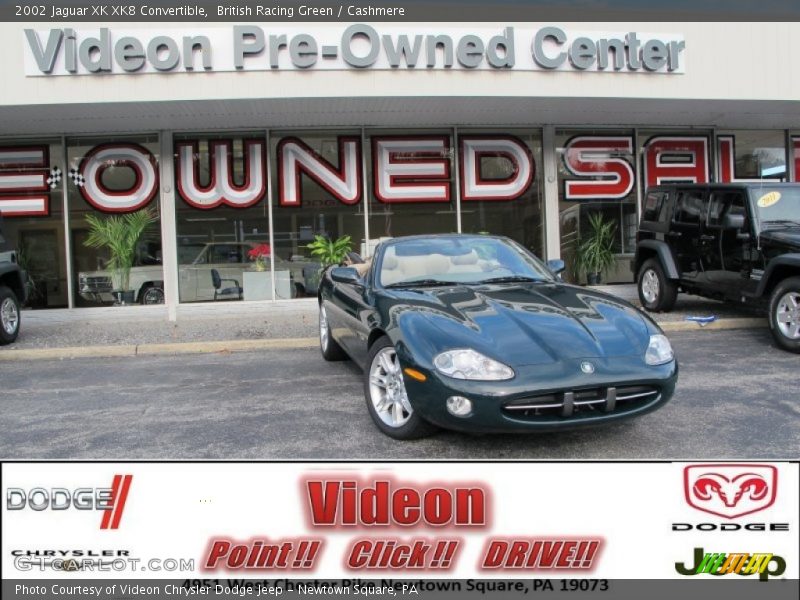 British Racing Green / Cashmere 2002 Jaguar XK XK8 Convertible