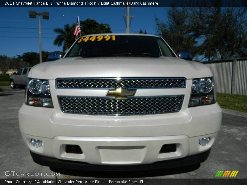 White Diamond Tricoat / Light Cashmere/Dark Cashmere 2011 Chevrolet Tahoe LTZ