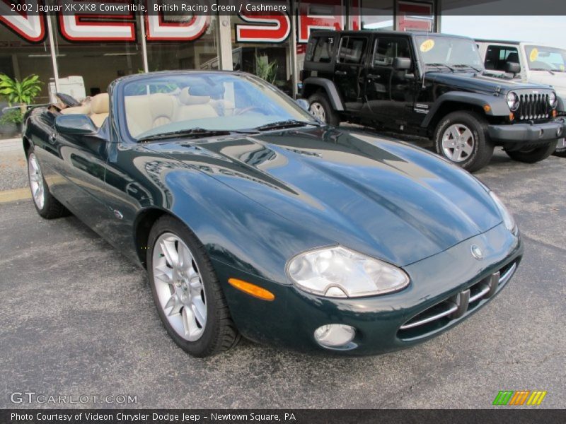 British Racing Green / Cashmere 2002 Jaguar XK XK8 Convertible