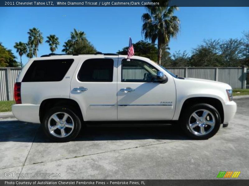 White Diamond Tricoat / Light Cashmere/Dark Cashmere 2011 Chevrolet Tahoe LTZ