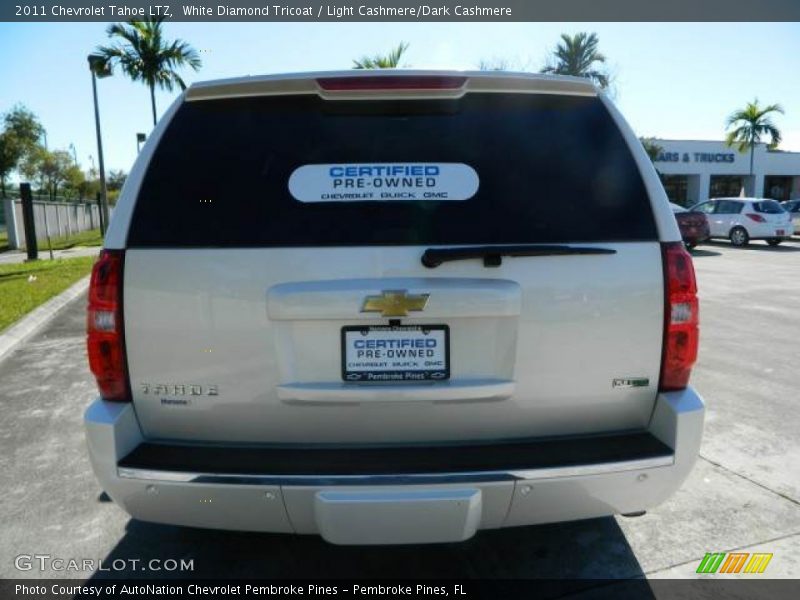 White Diamond Tricoat / Light Cashmere/Dark Cashmere 2011 Chevrolet Tahoe LTZ