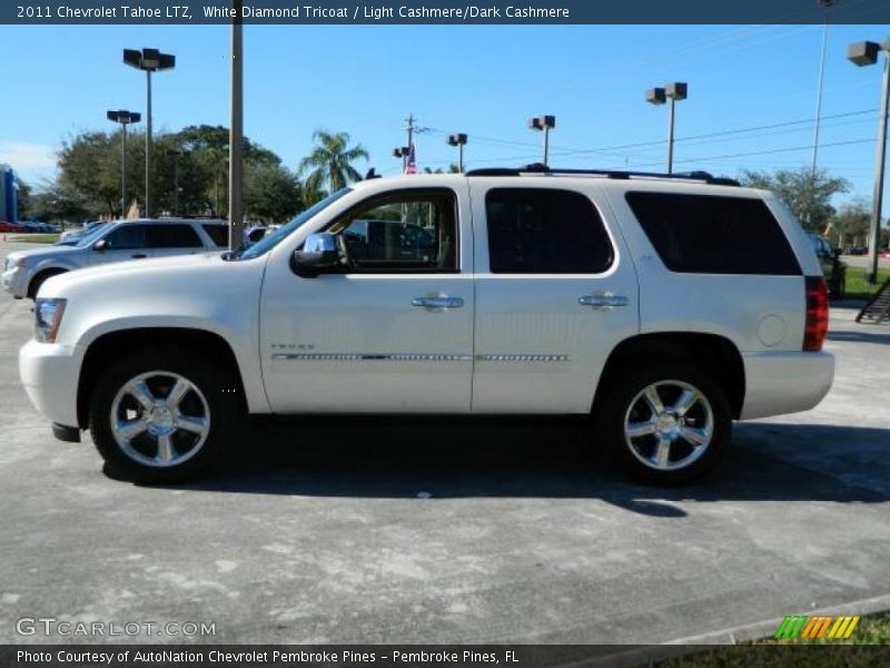 White Diamond Tricoat / Light Cashmere/Dark Cashmere 2011 Chevrolet Tahoe LTZ