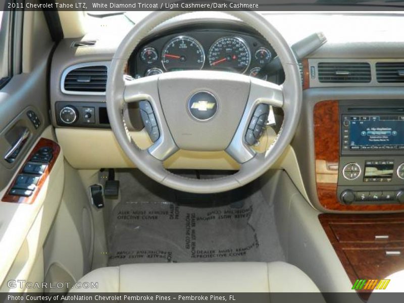 White Diamond Tricoat / Light Cashmere/Dark Cashmere 2011 Chevrolet Tahoe LTZ