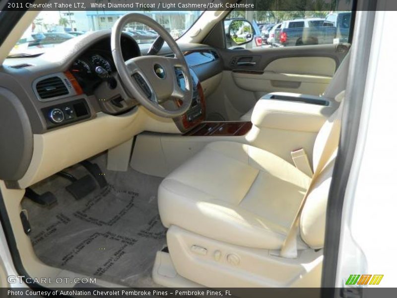 White Diamond Tricoat / Light Cashmere/Dark Cashmere 2011 Chevrolet Tahoe LTZ