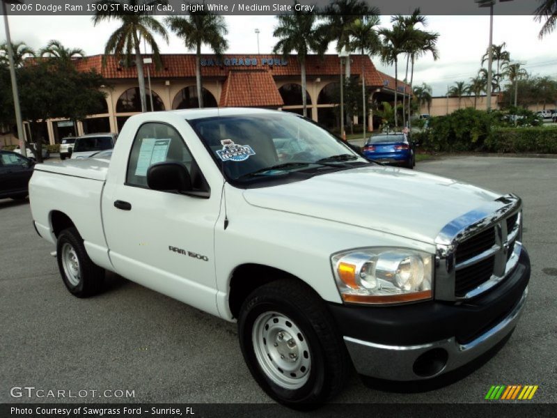 Bright White / Medium Slate Gray 2006 Dodge Ram 1500 ST Regular Cab
