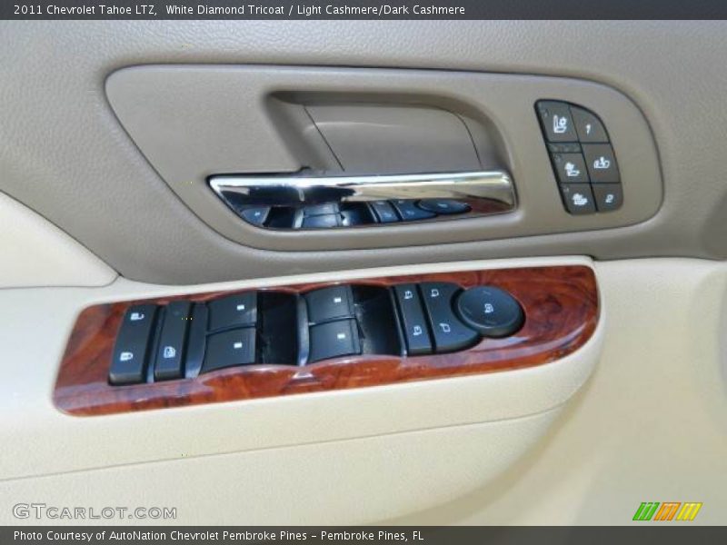 White Diamond Tricoat / Light Cashmere/Dark Cashmere 2011 Chevrolet Tahoe LTZ
