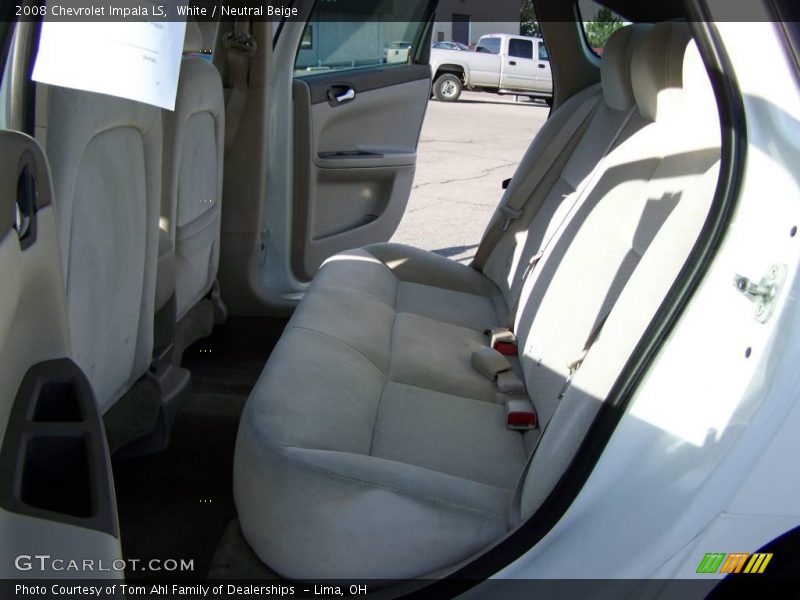 White / Neutral Beige 2008 Chevrolet Impala LS